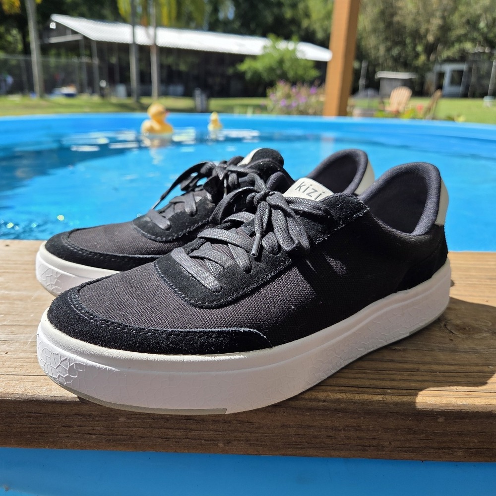 Kizik Prague Shoes Women's 9 Mens 7.5 Black Hands Free Casual Sneakers - Picture 6 of 11